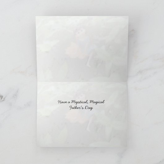 父の日の娘お気に入りの妖精カード カード (内部)