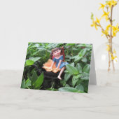 父の日の娘お気に入りの妖精カード カード (黄色い花)