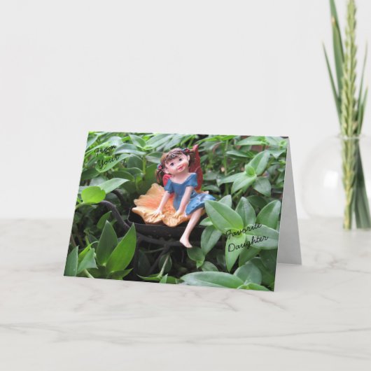 父の日の娘お気に入りの妖精カード カード (正面)