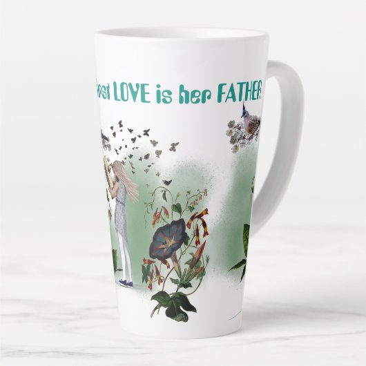 父の日の娘からの贈り物 カフェラテマグ (右アングル)