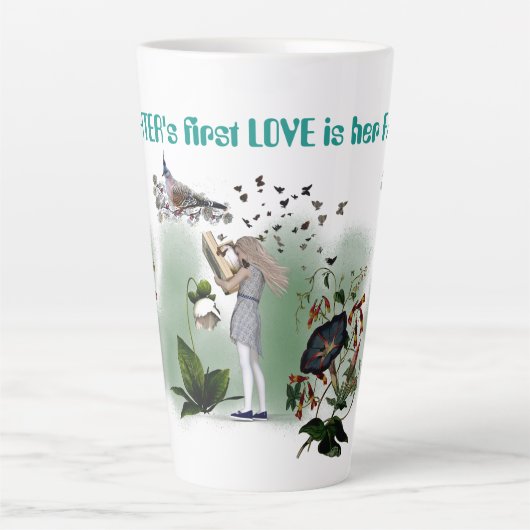 父の日の娘からの贈り物 カフェラテマグ (正面)