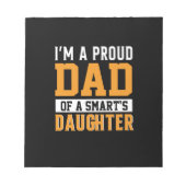 父の日の娘のパパ頭が切れる ノートパッド (正面)