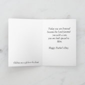 父の日の子おめでとう カード (内部)