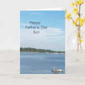 父の日の子おめでとう カード (黄色い花)