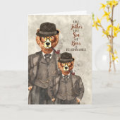 父の日の子からのパパが似ているからだ カード (黄色い花)