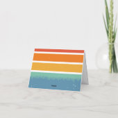 父の日の子供たち写真グランドパゴルフ恋人 カード (裏面)