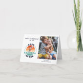 父の日の子供たち写真グランドパゴルフ恋人 カード (正面)