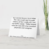 父の日の子猫カード カード (裏面)