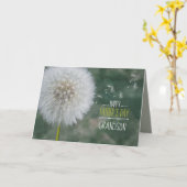 父の日の孫ダンデロ最高のンウィーズカスタム カード (黄色い花)