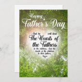 父の日の宗教上のキリスト教マラキ4:6 シーズンカード (正面/裏面)