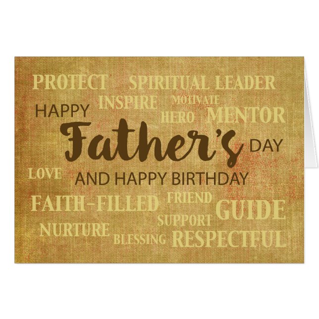 父の日の宗教的な資質誕生日 (正面横)