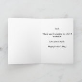 父の日の導光灯 カード (内部)