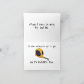 父の日の工具折り込みグリーティングカード カード (内部)