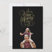 父の日の希望 招待状 (裏面)