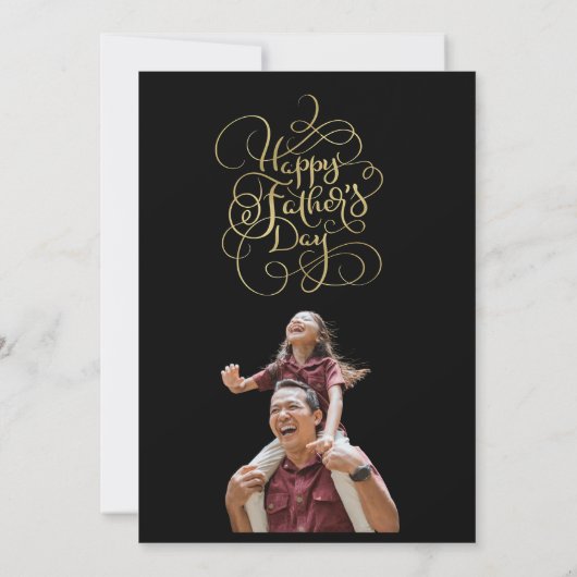 父の日の希望 招待状 (裏面)