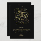 父の日の希望 招待状 (正面/裏面)