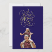 父の日の希望 招待状 (裏面)