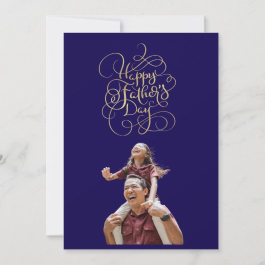 父の日の希望 招待状 (裏面)