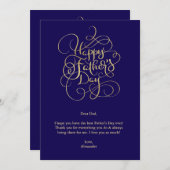 父の日の希望 招待状 (正面/裏面)