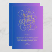 父の日の希望 招待状 (正面/裏面)