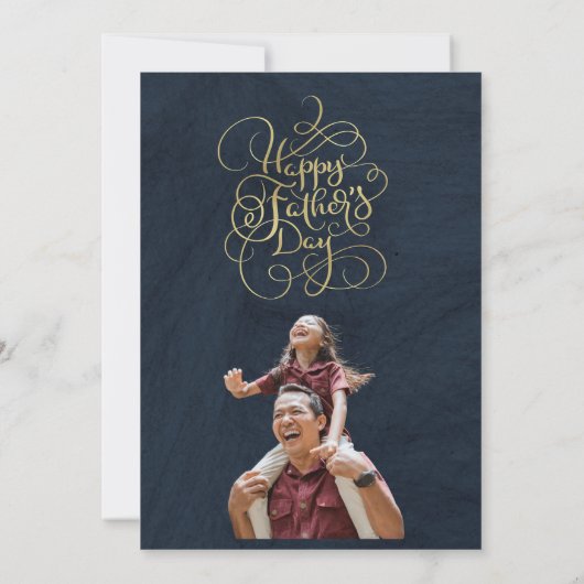 父の日の希望 招待状 (裏面)