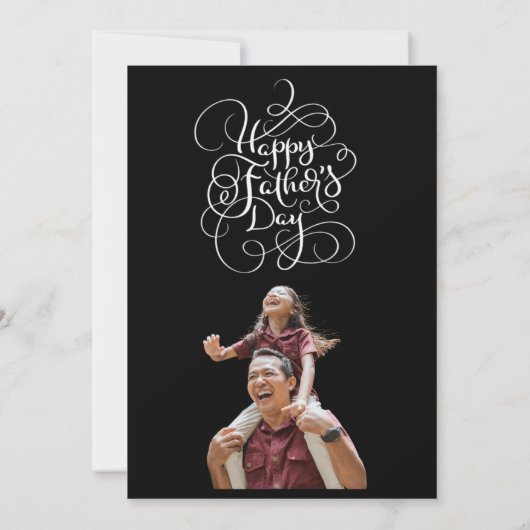 父の日の希望 招待状 (裏面)