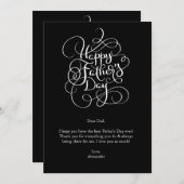 父の日の希望 招待状 (正面/裏面)