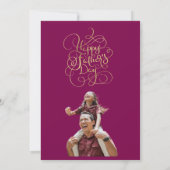 父の日の希望 招待状 (裏面)