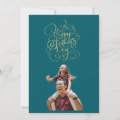 父の日の希望 招待状 (裏面)