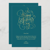 父の日の希望 招待状 (正面/裏面)