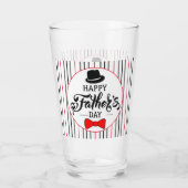 父の日の帽子とネクタイ タンブラーグラス (裏面)