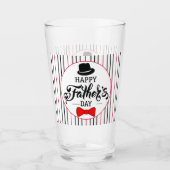 父の日の帽子とネクタイ タンブラーグラス (正面)