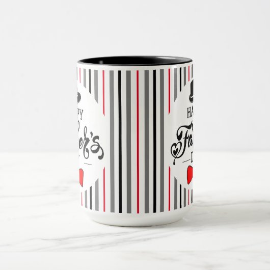 父の日の帽子とネクタイ マグカップ (中央)