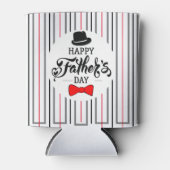 父の日の帽子とネクタイ 缶クーラー (正面)