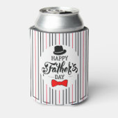 父の日の帽子とネクタイ 缶クーラー (缶裏面)