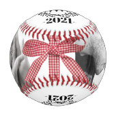 父の日の幸せなカスタムの写真 野球ボール (正面)