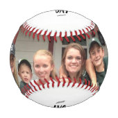 父の日の幸せなカスタムの写真 野球ボール (正面)