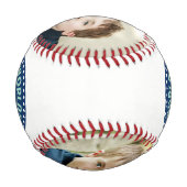 父の日の幸せなカスタムの写真 野球ボール (裏面)