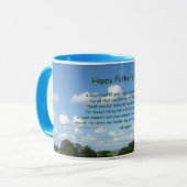 父の日の幸せの詩パーソナライズされたは マグカップ (正面左)
