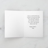 父の日の幸せは「夫のために」カードを願う カード (内部)