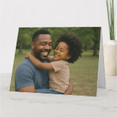 父の日の幸せ最高のに カード (裏面)