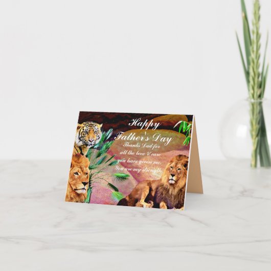 父の日の幸せ_ カード (正面)