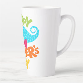 「父の日の幸せ、パパ：愛のお祝い」 カフェラテマグ