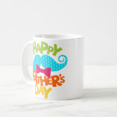 「父の日の幸せ、パパ：愛のお祝い」 コーヒーマグカップ (正面左)