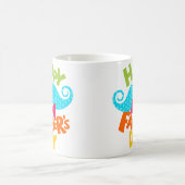 「父の日の幸せ、パパ：愛のお祝い」 コーヒーマグカップ (中央)