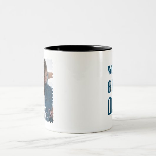 父の日の幸せ – 愛してる ツートーンマグカップ (中央)