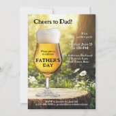 父の日の庭の写真パーティー 招待状 (正面)