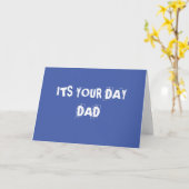 父の日の引用文子リラックスどもから私たち救済は カード (黄色い花)