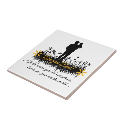 父の日の引用文 タイル (側面)