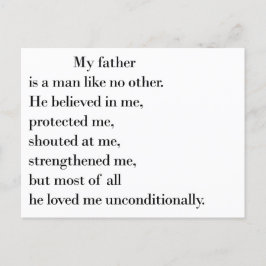 父の日の引用文 ポストカード